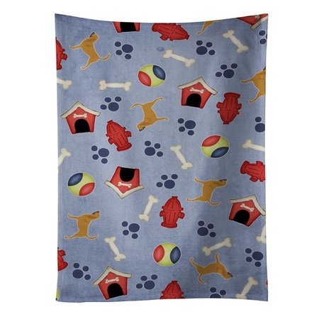 CAROLINES TREASURES Bloodhound Dog House Collection Kitchen Towel BB3884KTWL